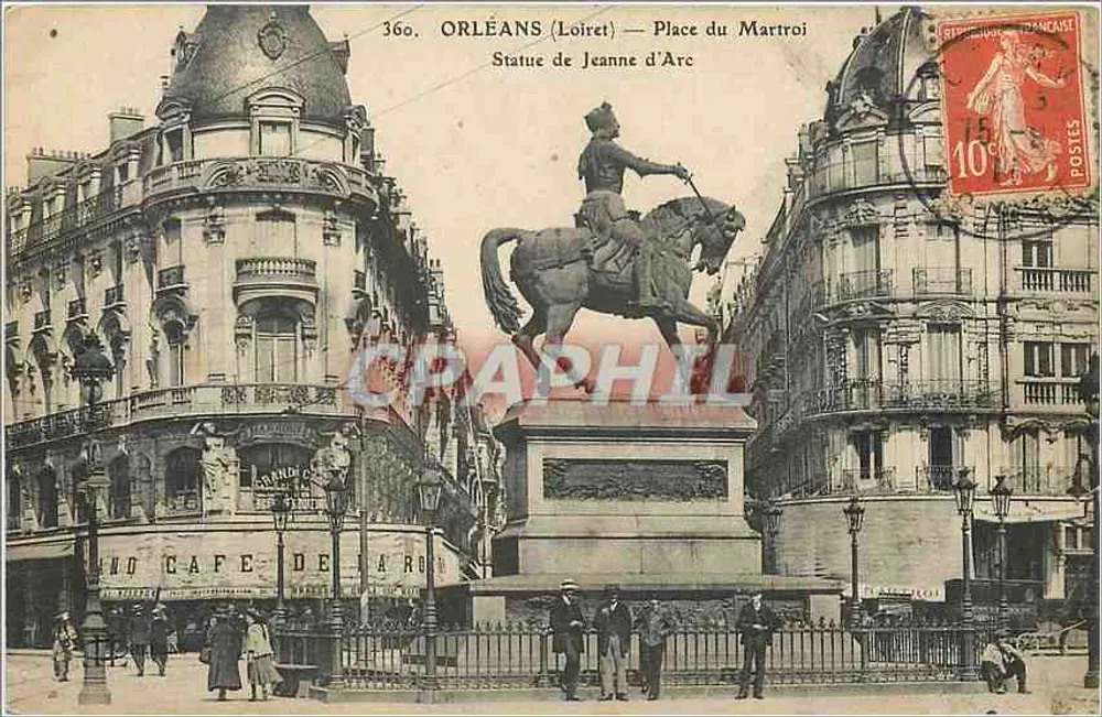 Orléans (Loiret) — Statue de Jeanne d'Arc — Place du Martroi — n° 360 - Recto