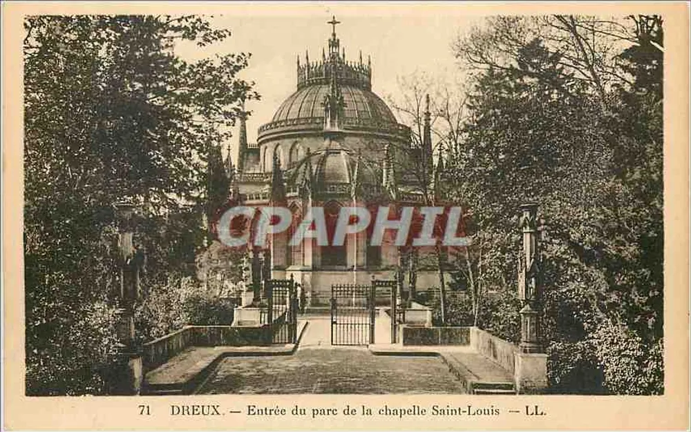 Dreux — Entrée du parc de la chapelle Saint-Louis — LL. - Recto