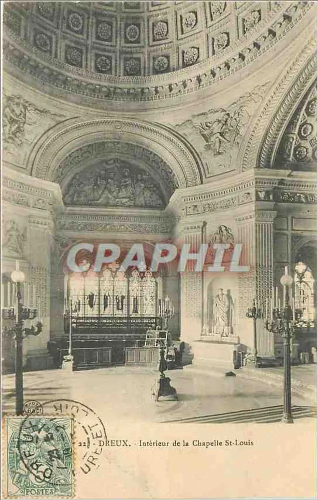 Dreux - Intérieur de la Chapelle Saint-Louis — éditeur imprimeur non identifié, n° 221 - Recto