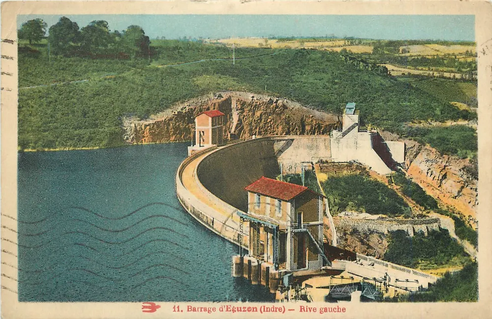 Barragem de Éguizen (Indre) — Margem esquerda — Editor não identificado, n° 11 - Frente