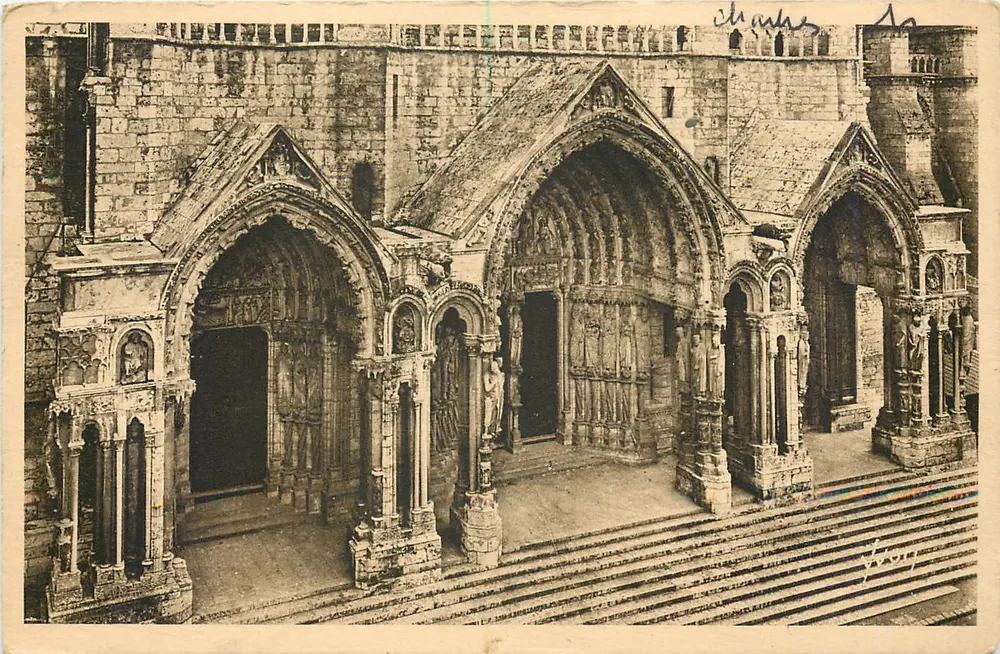 Chartres (Eure-et-Loir) — O Portal Norte — Éditions Art YVC - Frente