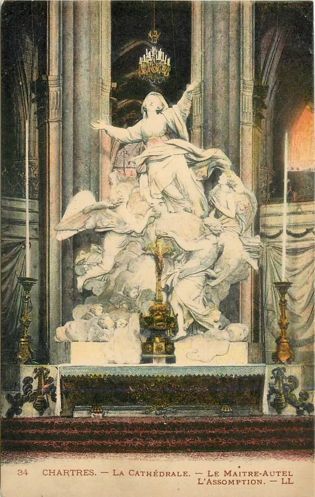 Chartres — A Catedral — O Altar-Mestre A Assunção — LL - Frente