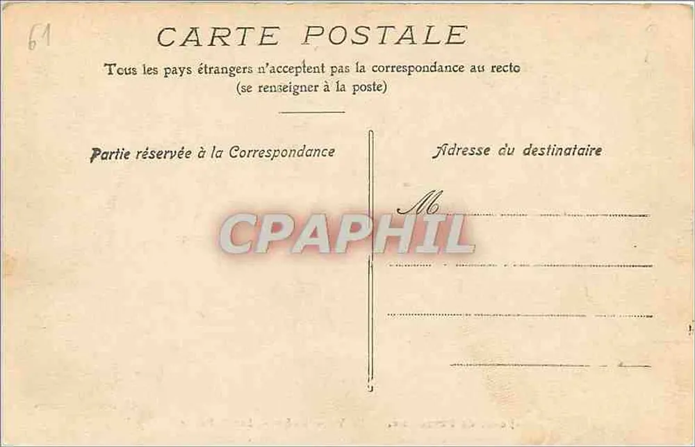 Floresta de Perseigne — O Vale do Inferno — Os 3 Pontes — Cl. Dubois, Mamers - Verso
