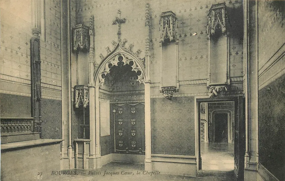 Bourges — Palace of Jacques Cœur, the Chapel - Front