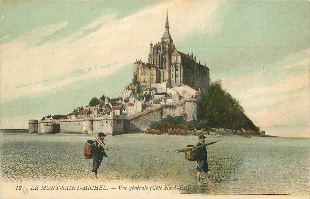 Le Mont-Saint-Michel — Vue générale (Côté Nord-Est) — Éditeur : 12 - Recto