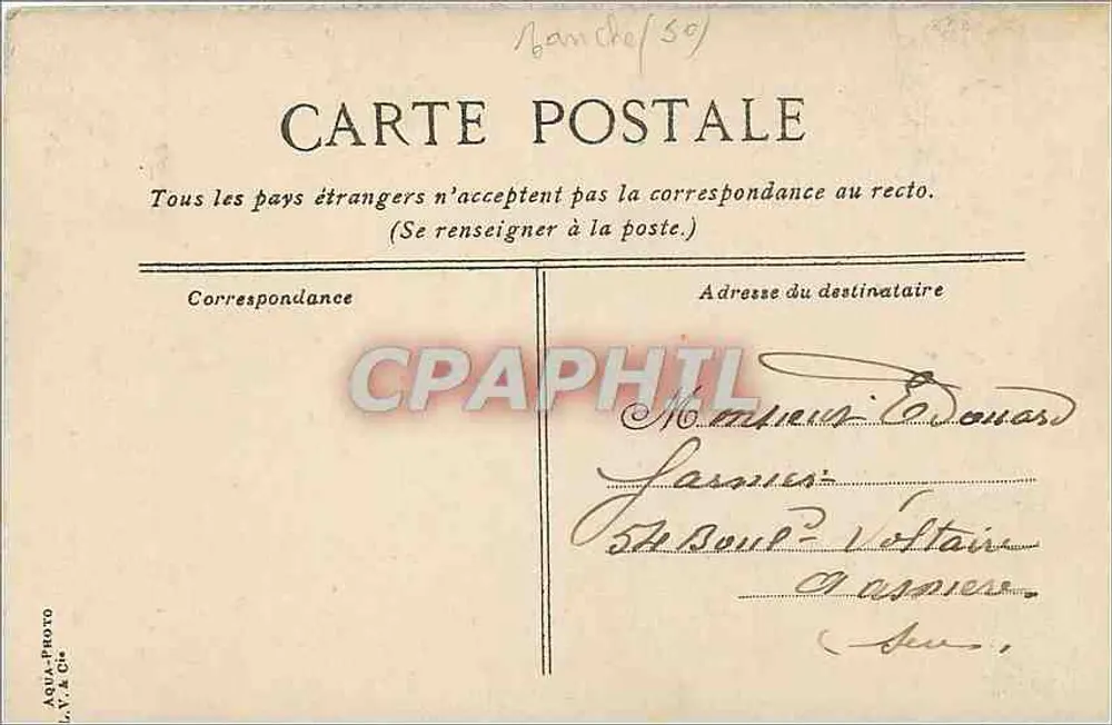 Cour internal de um convento — editor L. Y. & Cie - Verso