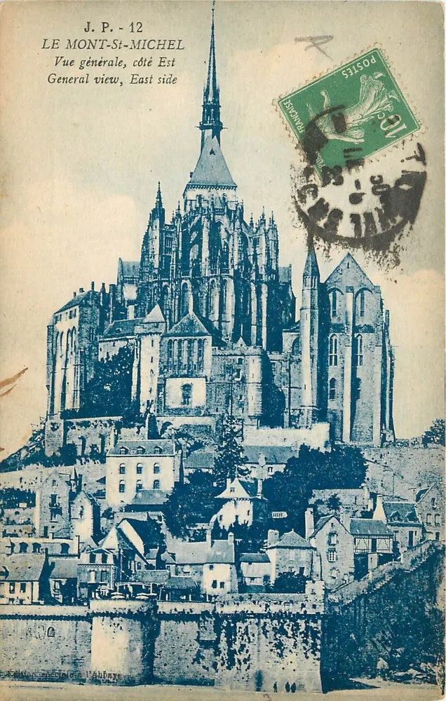 Le Mont-Saint-Michel — Vue générale, côté Est — J.P. - 12 - Recto