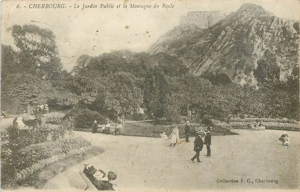 Cherbourg - Öffentlicher Garten und Berg Roule — Sammlung F.C., Cherbourg - Vorderseite