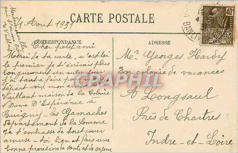 Villers-sur-Mer — Die Digue und die Villas — LL - Rückseite