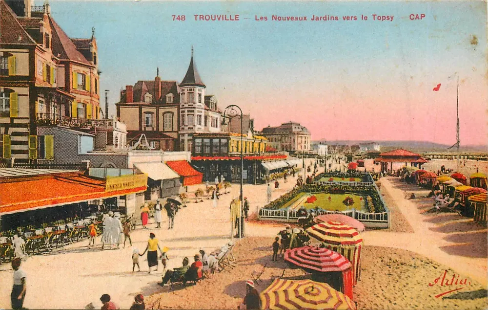 TROUVILLE — Ansicht der neuen Gärten in Richtung Topsy — CAP — Verlag CAP, Nr. 748 - Vorderseite