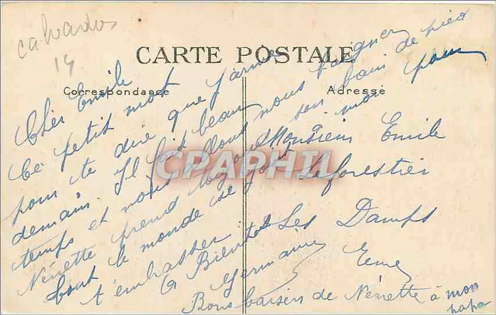 Deauville — A Praia Florida. O Normandy, os jardins e as villas diante do mar — G. F., Le Havre, n° 224 - Verso