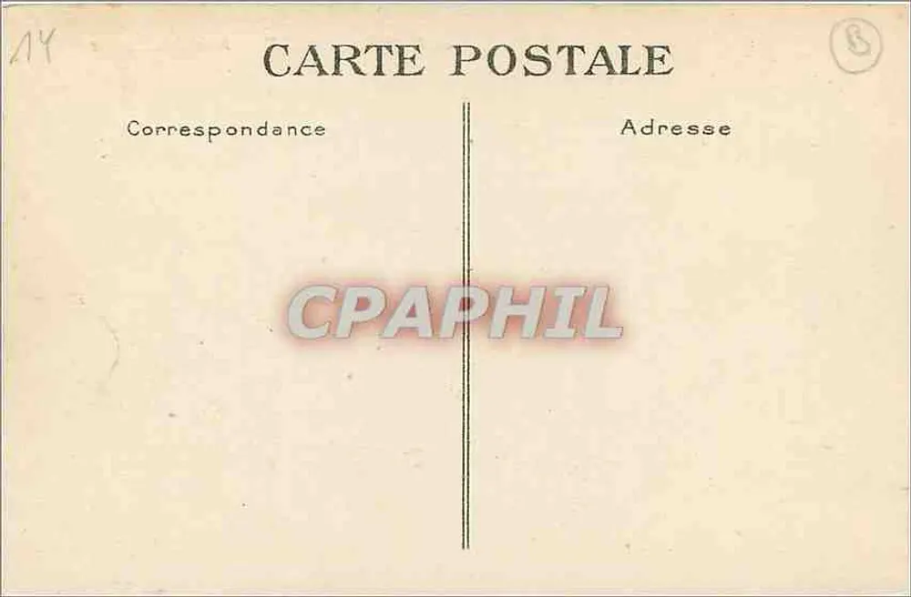 Deauville — Rue de l'Écluse — Editor G. E. Hay, n° 428 - Verso