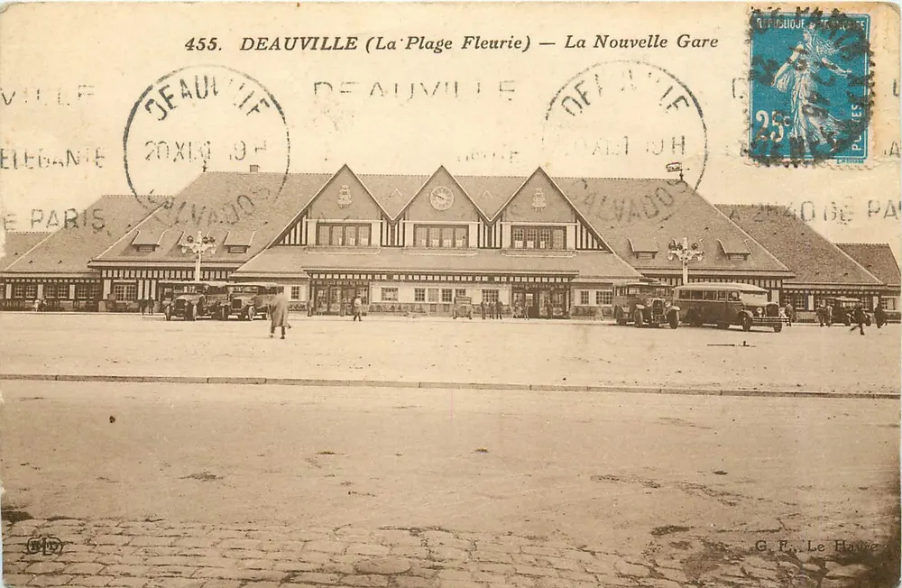 Deauville (La Plage Fleurie) — La Nouvelle Gare — G.F. Le Havre - Recto