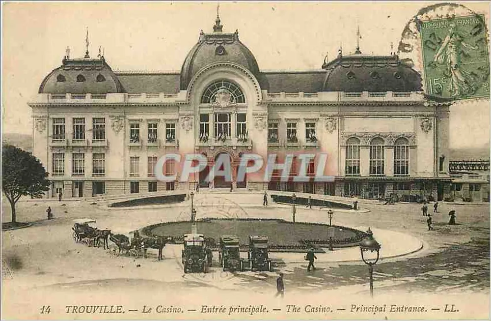 Trouville — O Casino — Entrada principal — LL - Frente