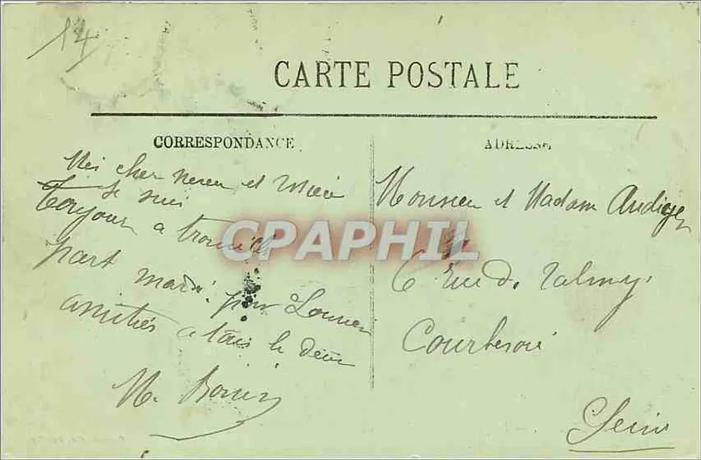 Trouville — A Ponte-Praia — LL. — Coleção A. Delafoy. - Verso