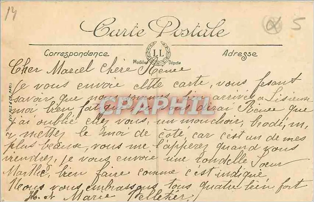 Lisieux — Le Nouvel Hôpital — LL - Verso