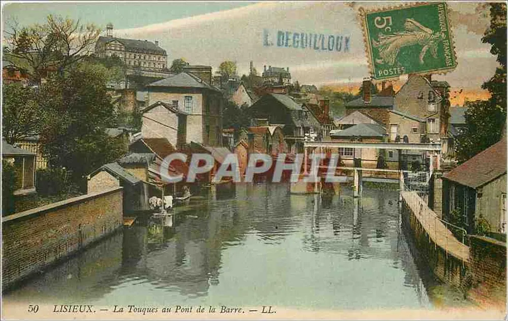 Lisieux — La Touques am Pont de la Barre — L. Deguilhoux - Vorderseite