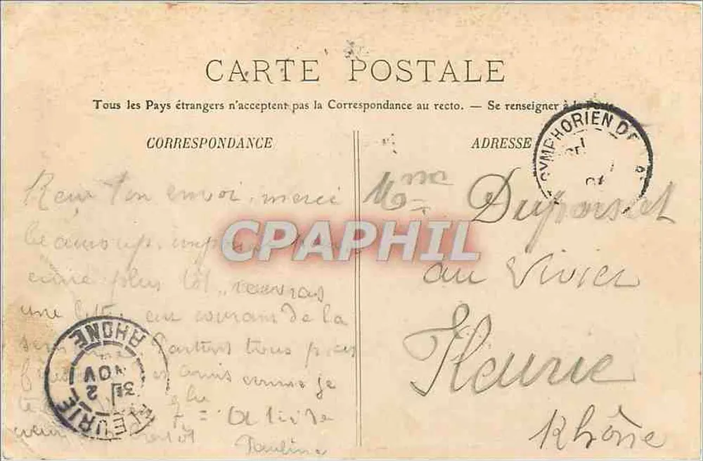 LYON — Nossa Senhora de Fourvière — A Fachada — LL. - Verso