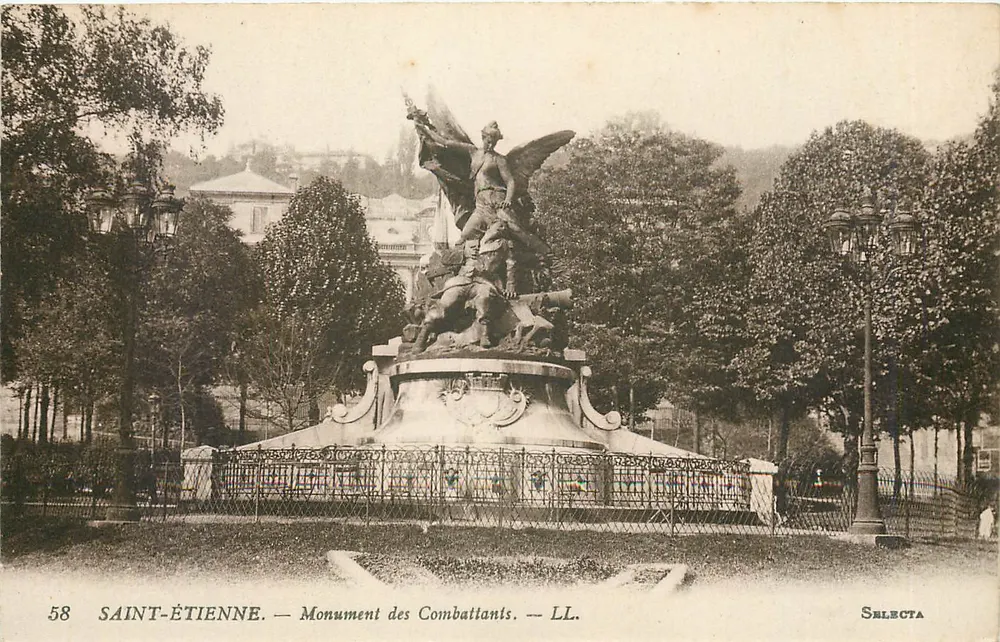 Saint-Étienne — Monument dos Combatentes — LL. — Selecta - Frente