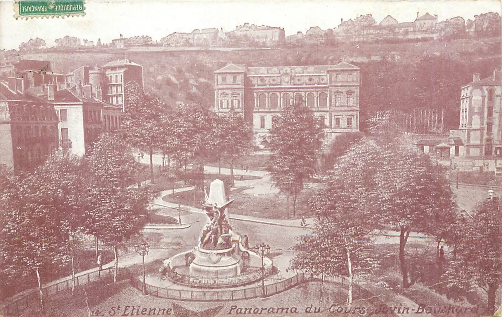 Saint-Étienne — Panorama du Cours Devrin-Bauchard — Riquet - Awers
