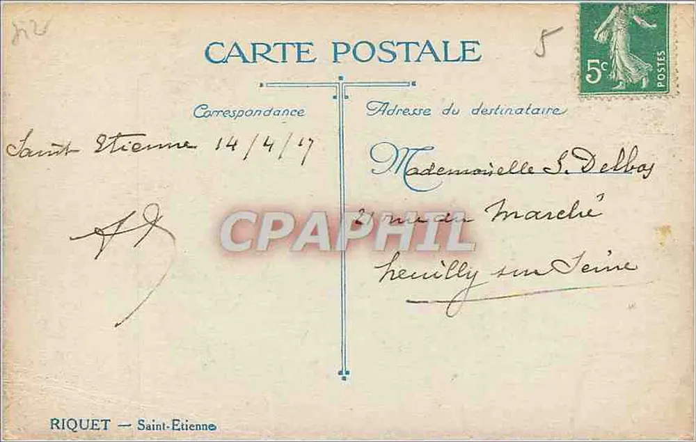 Saint-Étienne — Panorama du Cours Devrin-Bauchard — Riquet - Rewers