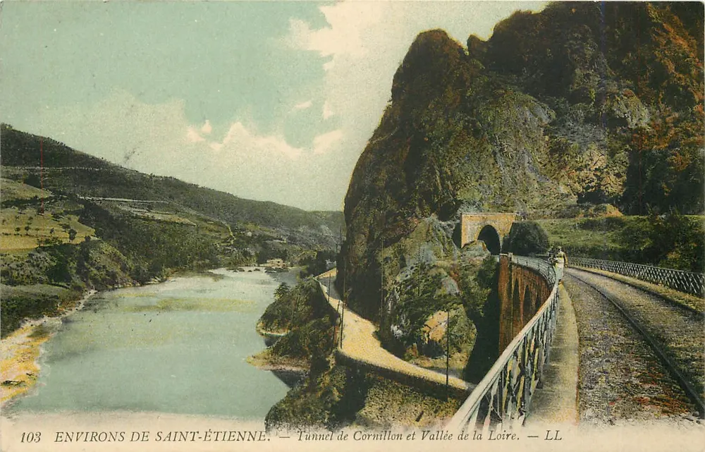 Environ de Saint-Étienne — Tunnel de Cornillon et Vallée de la Loire — LL - Recto