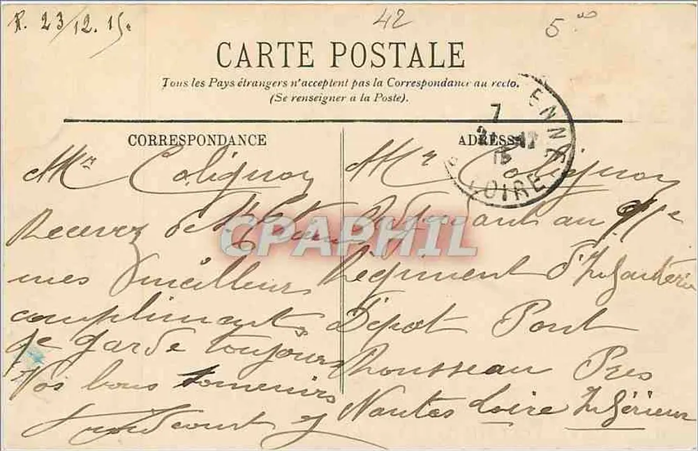 Environ de Saint-Étienne — Tunnel de Cornillon et Vallée de la Loire — LL - Verso