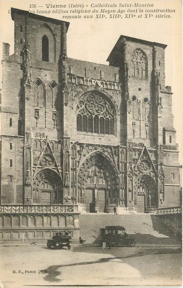 Vienne (Isère) - Catedral de São Maurício — B.F., Paris, n°136 - Frente