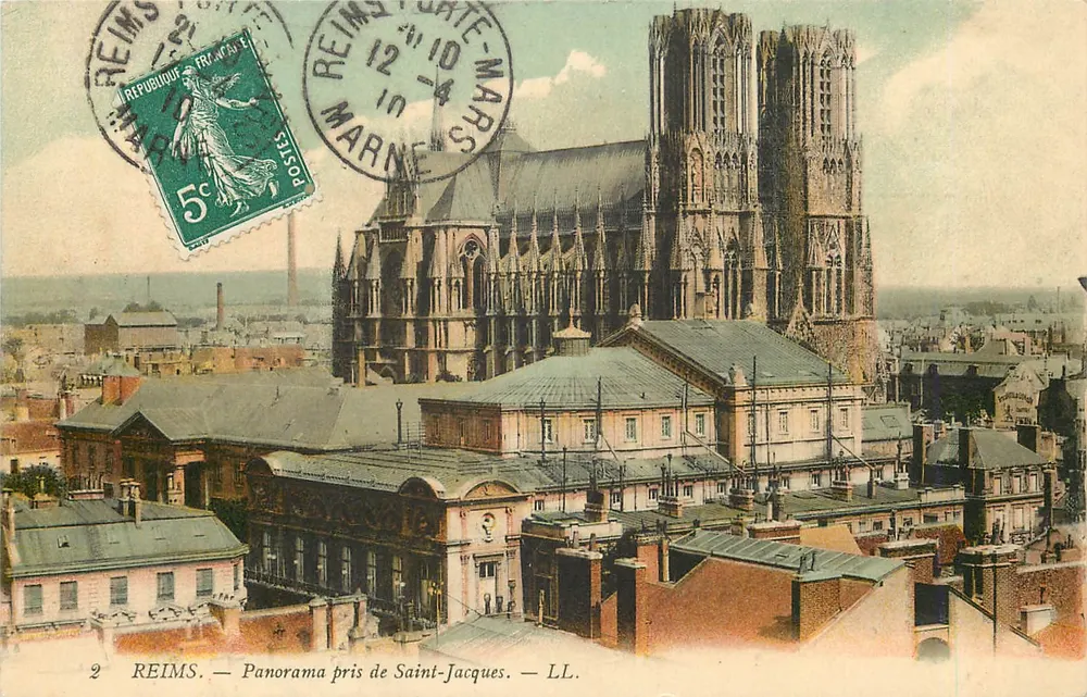 Reims — Panorama tirado de Saint-Jacques — LL. - Frente