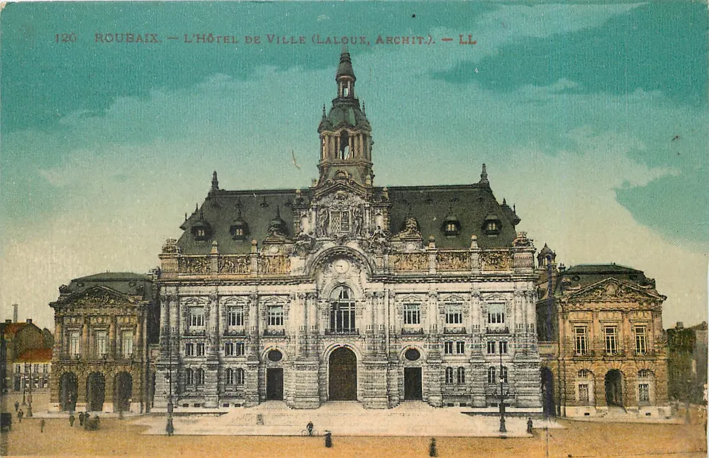 Roubaix — Het Stadhuis (Laloux, Architect) — LL - Voorkant