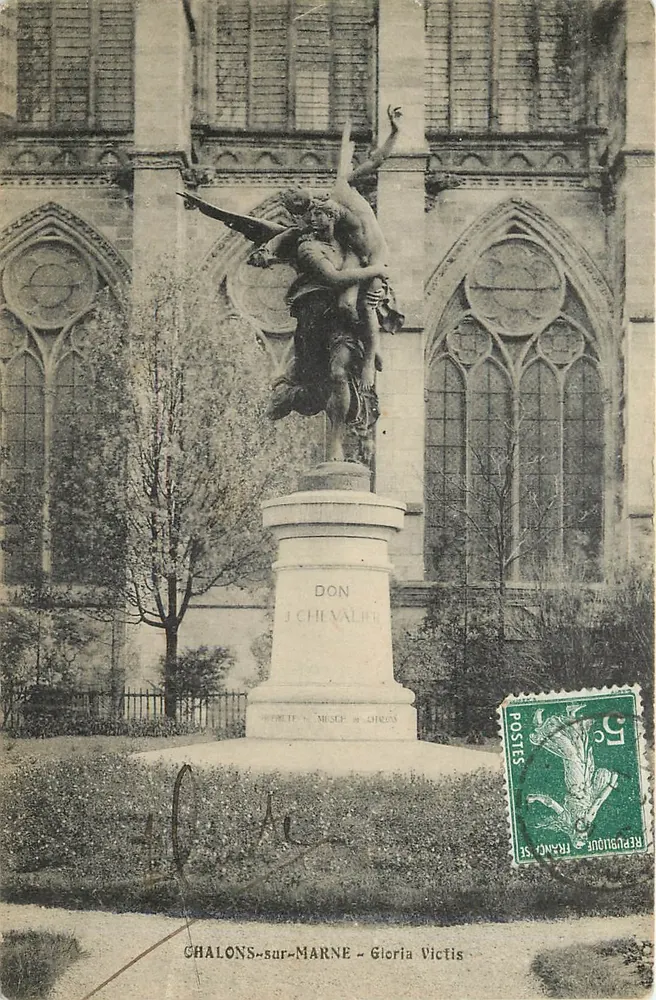 Gloria Victis — Monumento a J. Chevalier — Chalons-sur-Marne - Frente