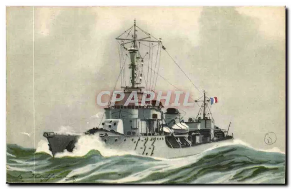 Torpedoboot « Bombarde » — Maritime League und Kolonial — Verlag AEC Paris - Vorderseite