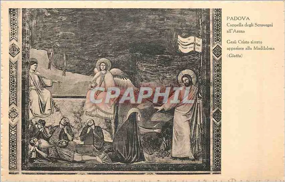Padoue — Cappella degli Scrovegni — Jésus apparaît à Marie Madeleine (Giott) — éditeur GID n°59737 - Recto