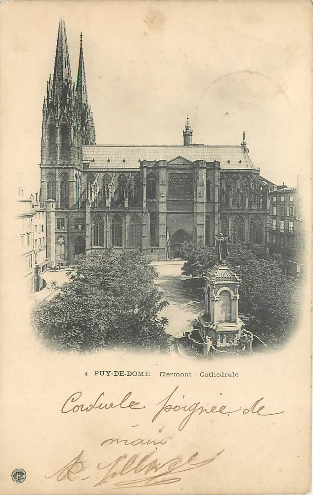 Clermont-Ferrand - Cathedral — Collection of the Touring-Club de France, n°2 NC - Front