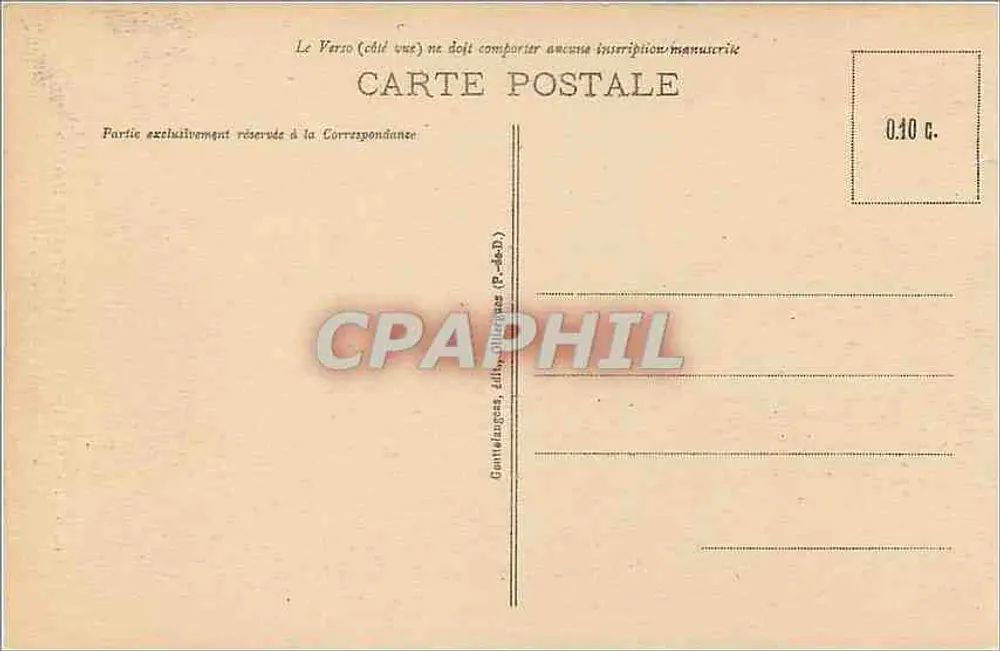 Clermont-Ferrand — Facha da Catedral — G. D'O. - 1087 - Verso