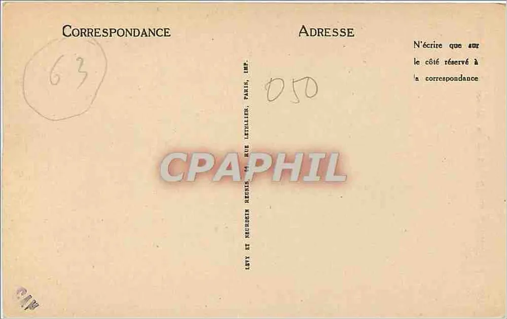 Clermont-Ferrand — A Casa dos Arquitetos — G. J. - Verso