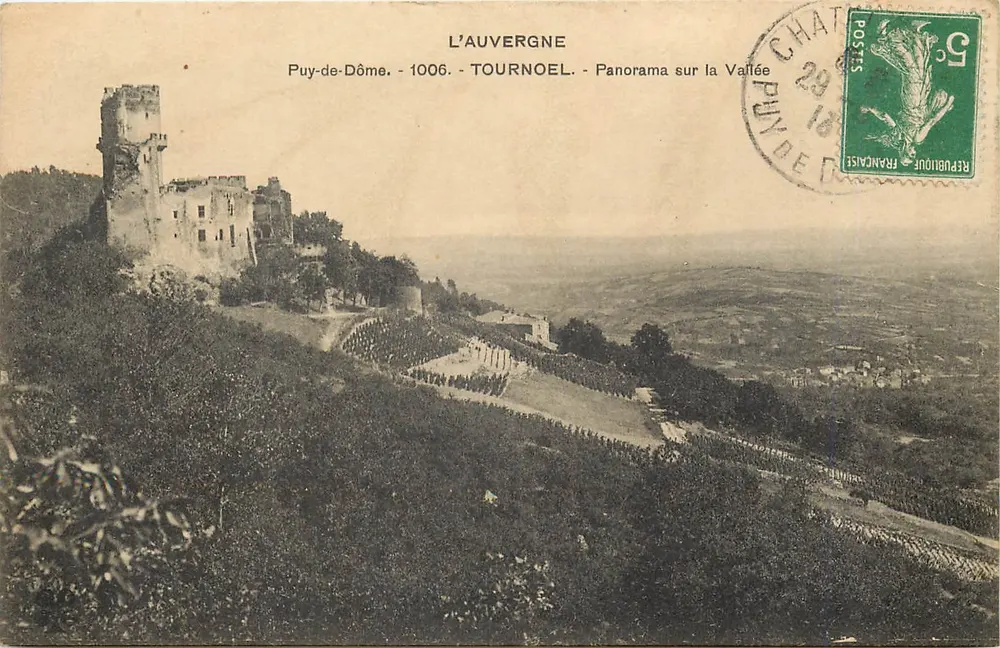오베르뉴 - 푸이드도메 - 투르뇌 - 계곡 전경 - 출판사: L'Auvergne, 번호 1006 - 앞면