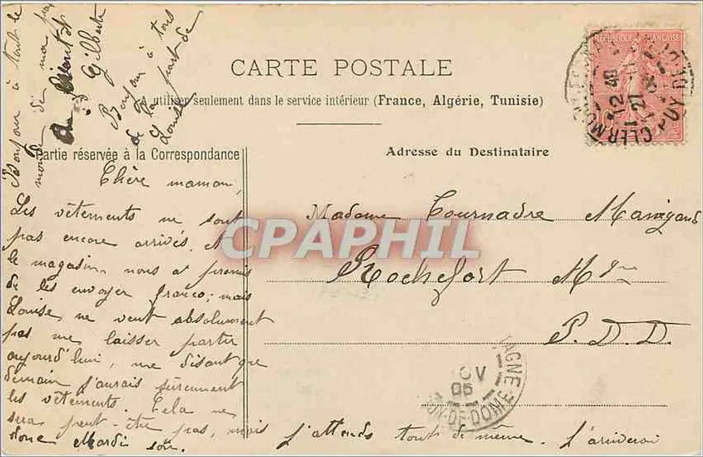 Clermont-Ferrand — Praça de Jandé — Estátua de Desaix — L'Auvergne ilustrada n°13 - Verso