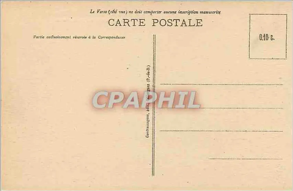 Clermont-Ferrand — A Nova Prefeitura — G. D'O. n° 1197 - Verso