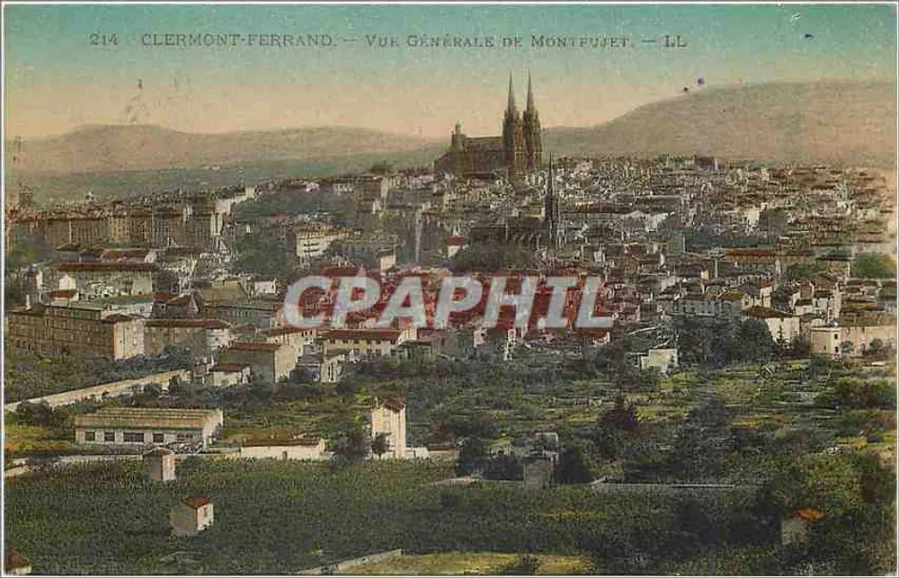 Clermont-Ferrand — Vista Geral de Monteufet — LL - Frente