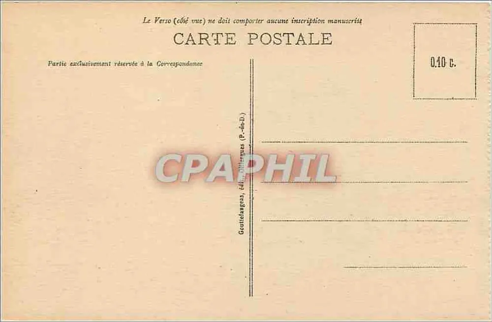 Clermont-Ferrand — Praça de Jaude — g.d'o. 1092 - Verso