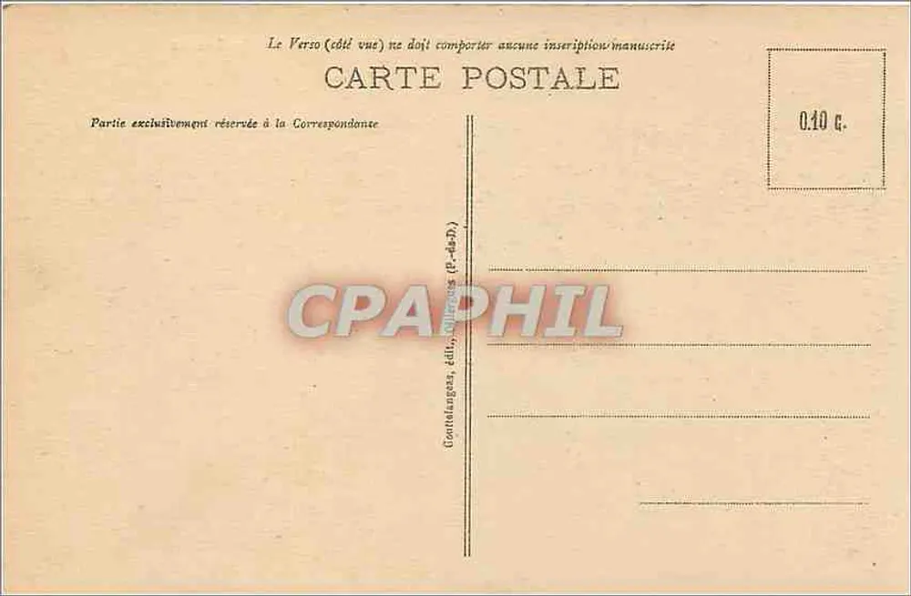 Clermont-Ferrand — Place de Jaude — G. D'O. n°1093 - Verso