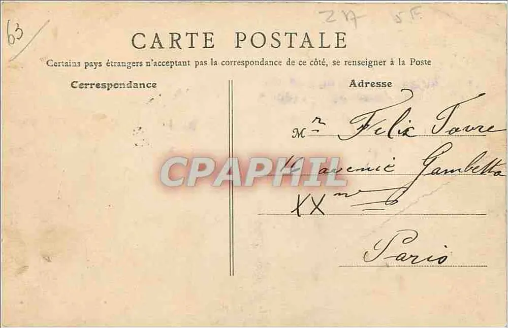 Clermont-Ferrand — Die Versteinerte Quelle — L'Américaine Illustrée - Rückseite