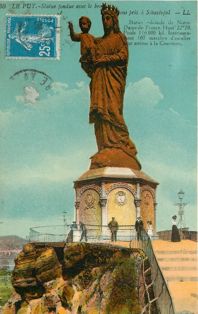 Le Puy - Statue fondue avec le bronze pris à Sébastopol — LL - Recto