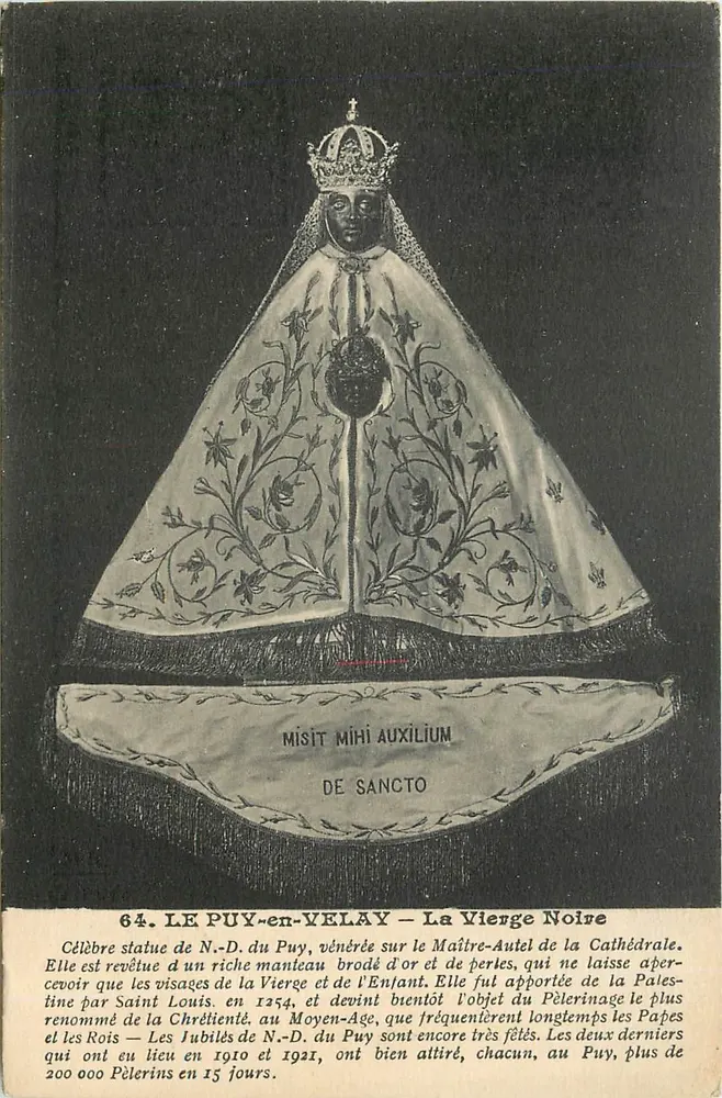 LE PUY-en-VELAY — La Vierge Noire — Éditions Margerit-Richmond - Recto
