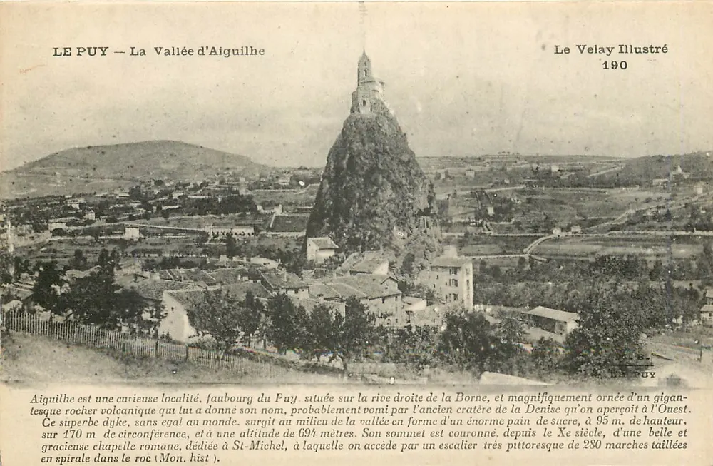 Le Puy — A Valeira de Aiguilhe — Ilustrado pelo Velay 190 - Frente