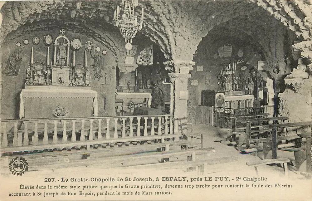 Die Höhengewölbte Kapelle St. Joseph in Espaly, nahe Le Puy — 2. Kapelle — Druckerei M. B. Le Puy - Vorderseite