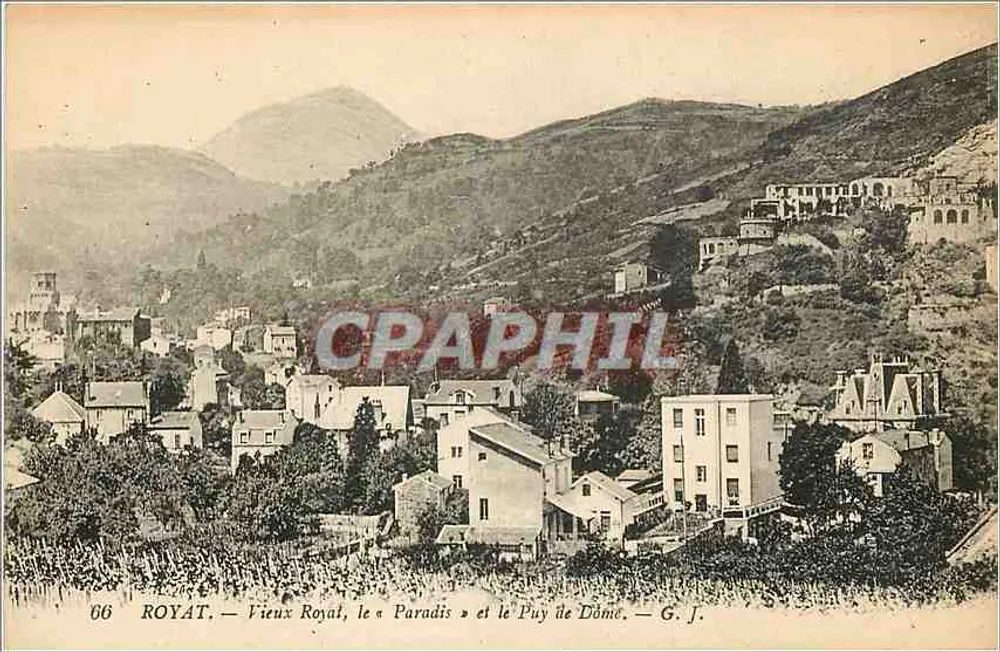 ROYAT — Altes Royat, das « Paradis » und der Puy de Dôme — G. J. - Vorderseite