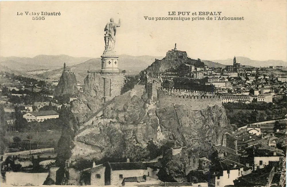 Le Puy und Espaly — Panoramablick von der Arbousset — Le Velay Illustré 5595 - Vorderseite