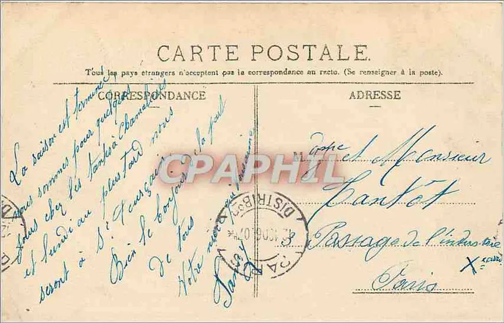 Royat-les-Bains (P.d.D.) — Interior do Parque Bargoin — L'Hirondelle de Paris, n°591 - Verso